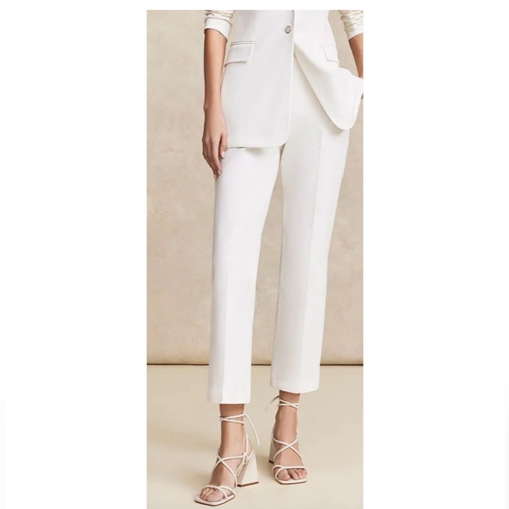 Never worn Pearl by Lela Rose White Elegant stretch cotton pants